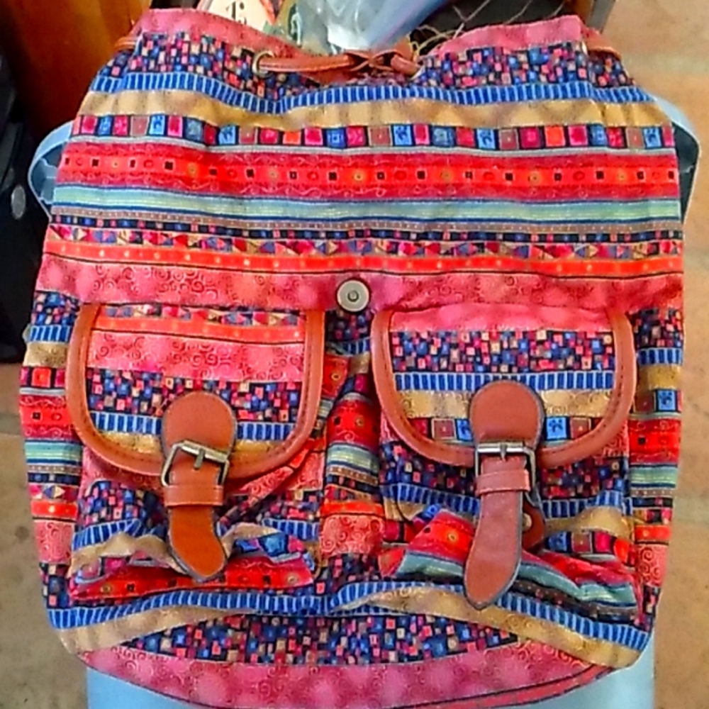 Native American Pattern Backpack - image 1